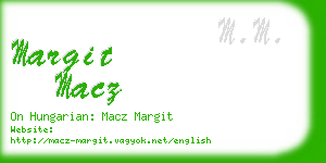 margit macz business card